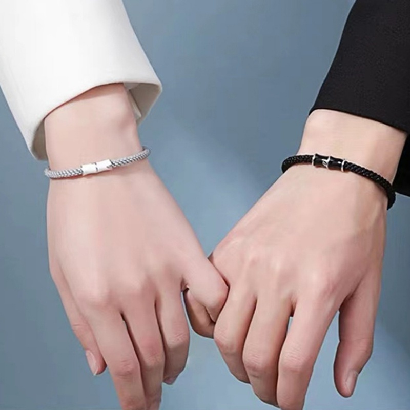 1 ชิ้น แฮนด์เมด ทอ เชือก ข้อมือ เสน่ห์ / ไม้ไผ่ จับคู่ สร้อยข้อมือ / เรียบง่าย ปรับได้ คนรัก เครื่องประดับ ของขวัญ