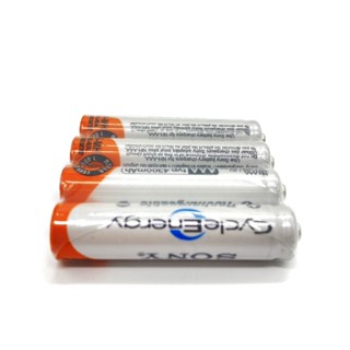 พร้อมส่ง Sony ถ่านชาร์จ AAA 4300 mAh NIMH Rechargeable Battery 4 ก้อน ถ่าน