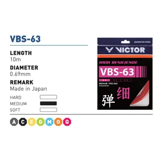 VICTOR VBS 63 เอ็นแบดบางเฉียบ 0.63 มม. เพิ่มสปีด & คุมลูกแม่น vbs63