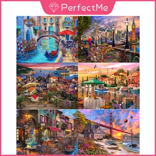(พร้อมส่ง) ภาพจิตรกรรมปักครอสสติตช์ ติดประดับเพชรคริสตัล 5D ขนาด 40x30 ซม. สไตล์ยุโรป และอเมริกา สําหรับตกแต่งบ้าน DIY 1 ชุด