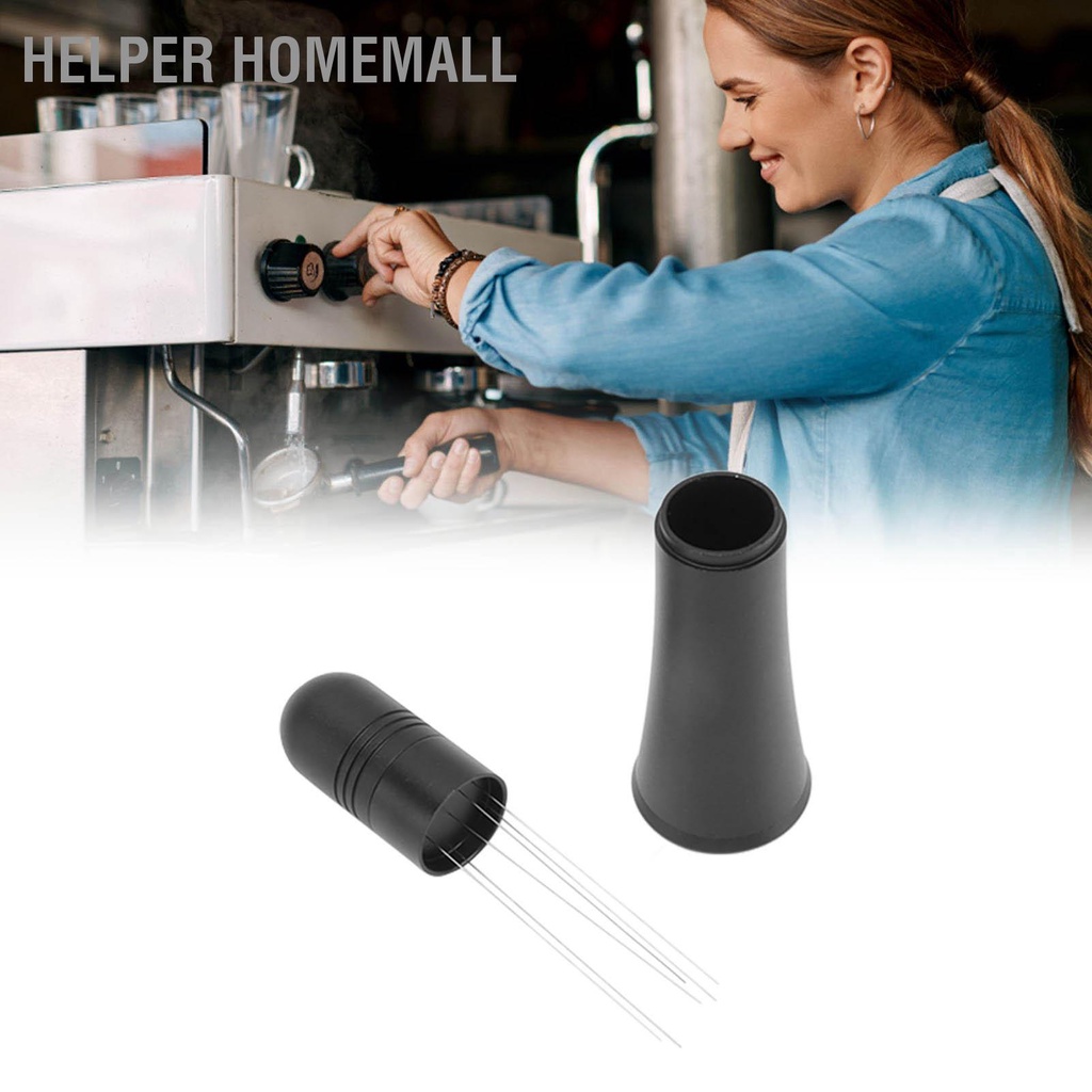 Helper HomeMall แทมเปอร์กวนกาแฟสแตนเลสชนิดเข็มถอดได้เครื่องกวนกาแฟสำหรับใช้ในบ้าน