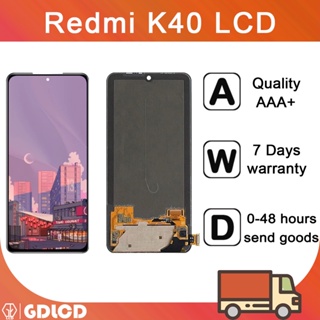 Redmi K40 จอแสดงผล LCD หน้าจอสัมผัส Digitizer แบบเปลี่ยน