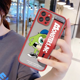 เคสมือถือ แบบแข็ง ลายการ์ตูนมอนสเตอร์ตลก พร้อมสายคล้อง สําหรับ Motorola Moto G10 G30 G60 G8 Play Plus Power G9 Plus G40