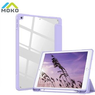 Moko เคสป้องกัน แบบบาง พร้อมที่ใส่ดินสอ สําหรับ iPad 9th Gen 2021 8th Gen 2020 7th Gen 2019