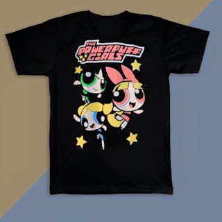 [ 2023 New The POWERPUFF GIRLS ] Cartoon Network Studios Original Bootleg เสื้อการ์ตูนเสื้อวินเทจครอบครัวเสื้อยืดวินเทจ