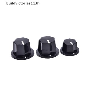 Buildvictories11   3Pcs amp volume tone control knobs plastic black vintage style jazz bass guitar   TH