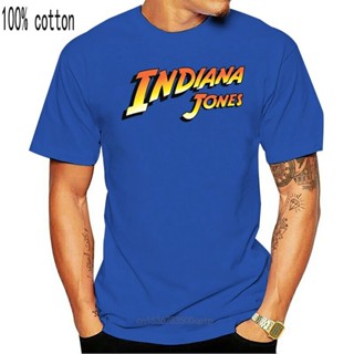 ใหม่ เสื้อยืดคอกลม แขนสั้น ผ้าฝ้าย 100% พิมพ์ลาย Indiana Jones แฟชั่นคู่รัก สําหรับผู้ชาย และผู้หญิงS-5XL