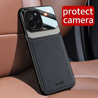 เคสโทรศัพท์มือถือหนัง กระจกนิรภัย กันกระแทก สําหรับ Xiaomi Poco X5 Pro X4 GT X3 NFC