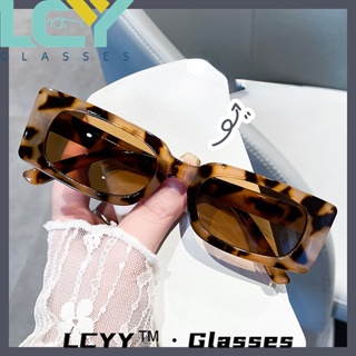 Lcyy2023 ใหม่ แว่นตากันแดด กรอบสี่เหลี่ยม ป้องกันรังสียูวี ขนาดเล็ก สไตล์เรโทร 9397