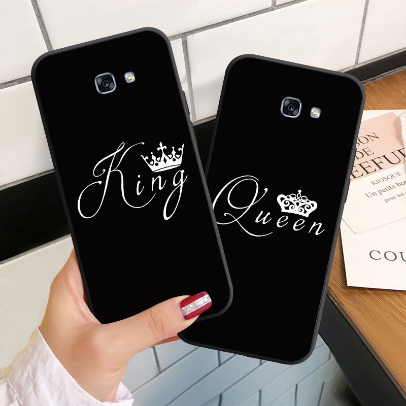ปลอกสําหรับ Samsung Galaxy A3 A5 A7 2016 2017 Soft Silicoen เคสโทรศัพท์ฝาครอบ King