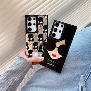 เคสโทรศัพท์มือถือแบบกระจกแข็ง กันกระแทก ลาย Alice Olivia สําหรับ Samsung Galaxy S23 Ultra S23 Plus S23+ S22 Ultra