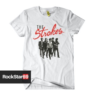 oversize T-shirt Kaos Band THE STROKES รองเท้าลําลอง ขนาดใหญ่ สําหรับผู้ใหญ่ ไซซ์ S - 7XL | เสื้อยืด พรีเมี่ยม S-5XL