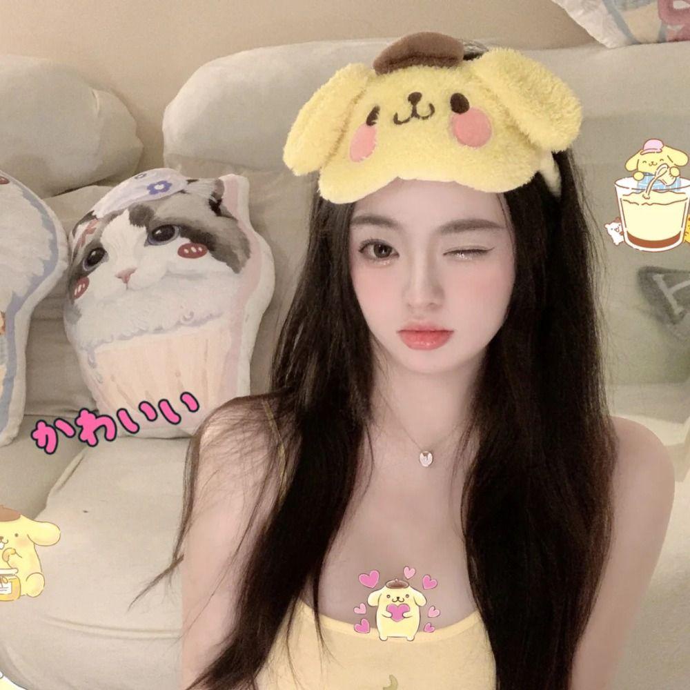 Wellnessspot ผ้าปิดตาการ์ตูน Light Isolation Cinnamoroll Kawaii น่ารักส่งเสริมการนอนหลับ