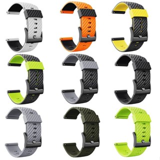 สายนาฬิกา ซิลิโคน สําหรับ Suunto 7 9 D5 24 mm. Silicone Watch Strap