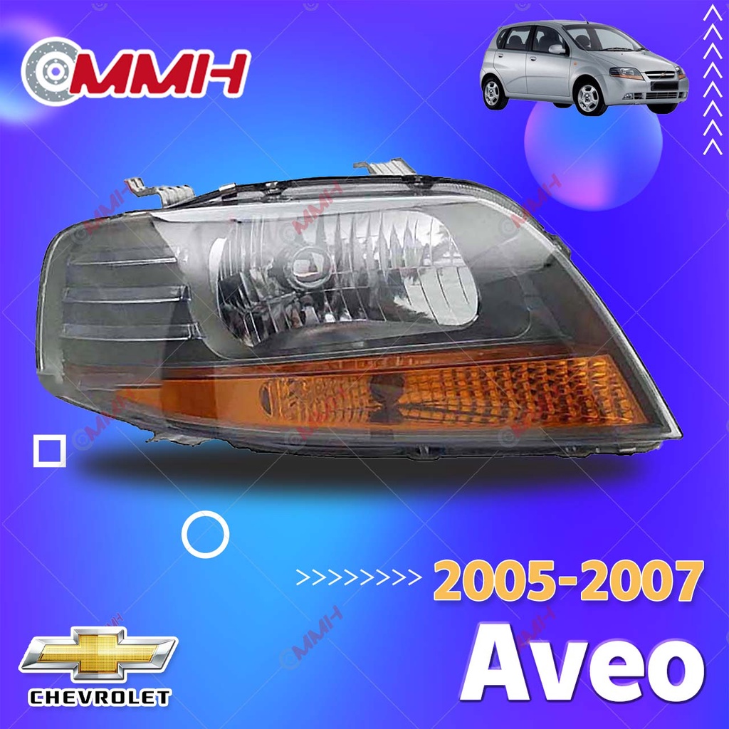 ไฟหน้ารถยนต์ Chevrolet AVEO ปี 2005-2008 ไฟหน้าสำหรับ ไฟหน้า โคมไฟหน้า ไฟหน้า​โปรเจค​เตอร์​ โคมไฟหรถยนต์ เลนส์กระจก headlamp headlight front light lens