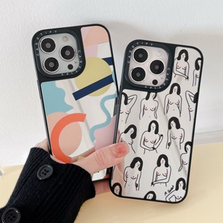 [The Human body art] Casetify เคสโทรศัพท์มือถือ tpu แบบกระจก กันกระแทก สําหรับ iPhone 14 Pro Max 14 13 Pro 11 Pro Max XR XS Max 6 7 8 plus SE 2020 12 14 plus 12 Pro Max เคส Ins