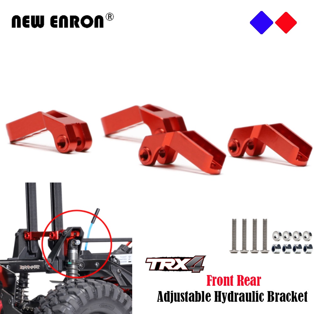 4 ชิ้น TRX4 Suspension Bracket ปรับไฮดรอลิกวงเล็บด้านหน้าด้านหลังอลูมิเนียมสําหรับ RC รถอะไหล่ 1/10 