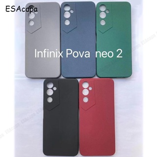 เคสโทรศัพท์ซิลิโคน tpu แบบนิ่ม ผิวด้าน กันกระแทก สําหรับ Tecno Pova 2 Tecno Pova Neo 2