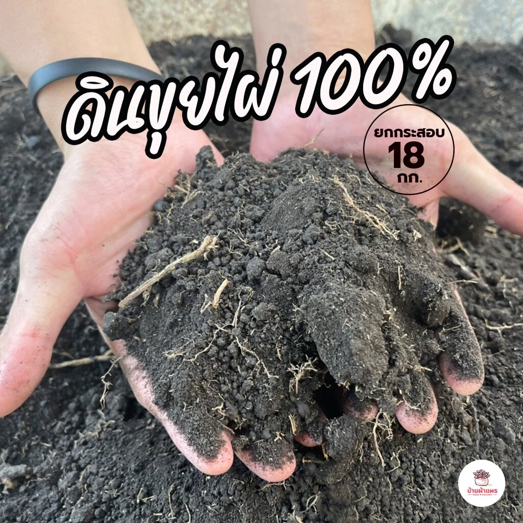 [ ยกกระสอบ 18 กก. ] ดินขุยไผ่ 100% ส่วนผสมดินปลูกแคคตัส&ไม้อวบน้ำ