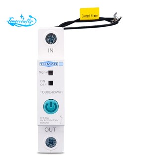 TOMZN 63A Ewelink Single Phase WIFI Smart Energy Meter Kwh Metering Monitoring Circuit Breaker Timer Relay for Smart Home