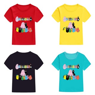 เสื้อยืดแขนสั้นลําลอง ทรงหลวม ลาย Mingyuan Barbapapapa สําหรับเด็กผู้หญิง และผู้ชาย