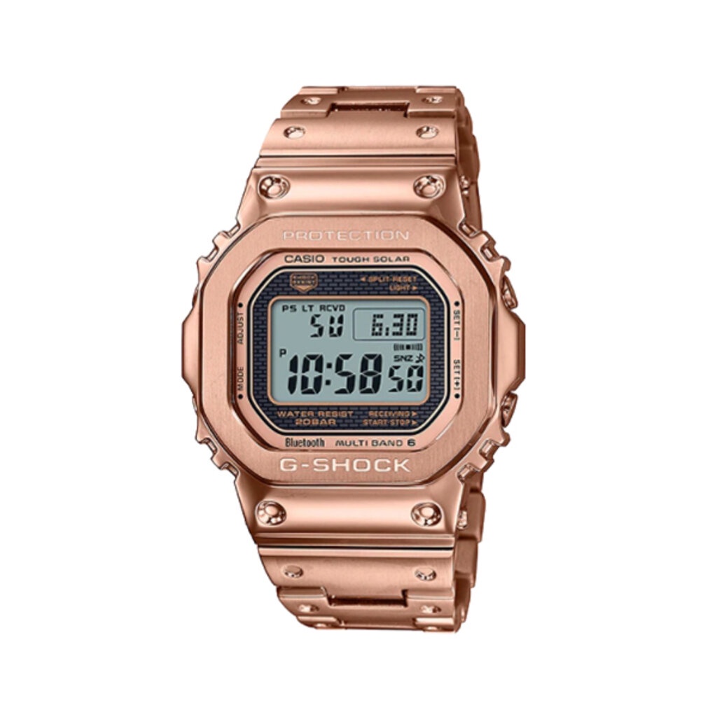 CASIO G-SHOCK พร้อมส่ง นาฬิกาข้อมือ นาฬิกากันน้ำ นาฬิกาของแท้ ประกันศูนย์ CMG 1 ปี ผ่อน0%รุ่น GMW-B5000GD-4 นาฬิกาสีแดง