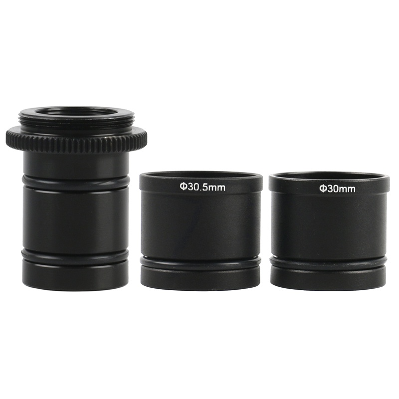 แหวนอะแดปเตอร์กล้องจุลทรรศน์ 0.5X 0.4X 1.0X C Mount Lens to 23.2 มม. 30 มม. 30.5 มม. Stereo Biological Microscope สําหรับกล้องวิดีโอ CMOS CCD