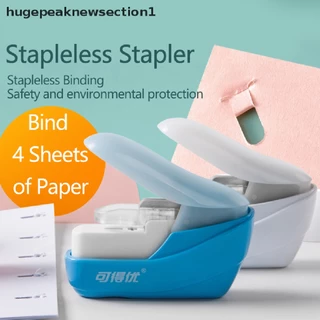 Bigpeaknewsection1 Book Paper Stapling Portable Staplerless Stapler School Office Supplies