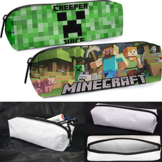 Minecraft กระเป๋าดินสอ กระเป๋าสตางค์ กระเป๋าใส่เหรียญ ขนาดใหญ่ 20 * 5.5 * 6 ซม. สําหรับวัยรุ่นชาย หญิง อุปกรณ์การเรียน