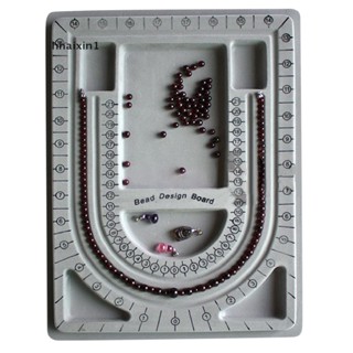 New Flocked Bead Board String Craft Tool Beading Jewellery Design Organiser Tray 3C [hhaixin1]