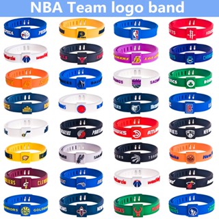 NBA Bracelet Bangle Basketball Silicone Adjustable Ball Team Logo Wristband Warriors Basketball Star Baller Band YM