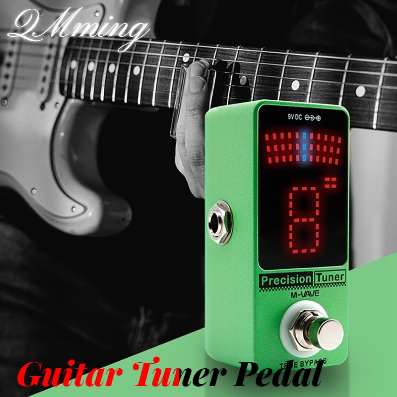 M-VAVE/CUVAVE Electric Guitar Precision Tuner Pedal for Guitar Chronmatic Bass True Bypass LED Displ