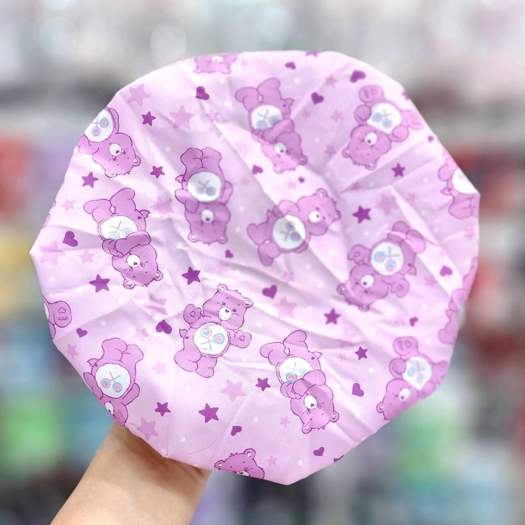 หมวกอาบน้ำ Care  Bears เป็นแบบ 2 ชั้น  ลายพิมพ์ น่ารัก ไม่ลอก ล้างทำความสะอาดได้