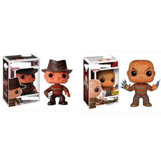 Funko POP ฝันร้ายบนถนนเอล์ม 02 # โมเดลฟิกเกอร์ Freddy Kruger 224 ของเล่นสําหรับเด็ก