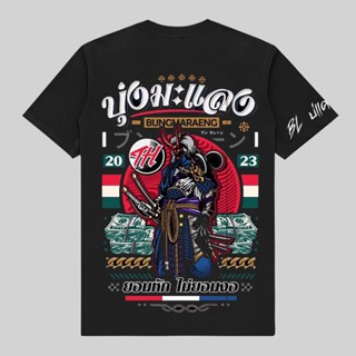 เสื้อยืดพิมพ์ลาย20232023 Samurai แขนสั้นผ้าฝ้ายพิมพ์ลาย