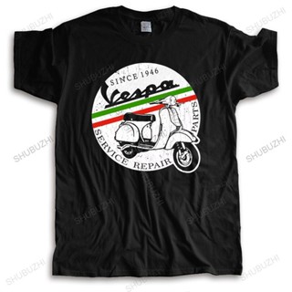 เสื้อยืดแขนสั้น พิมพ์ลาย Vespa T สไตล์วินเทจ อิตาลี สําหรับผู้ชาย ให้เป็นของขวัญวันพ่อS-5XL