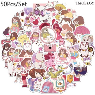 [T] 50Pcs/Set Bee and PuppyCat Stickers Bee &amp; Puppycat Waterproof Stickers Decal for Toys