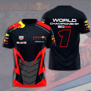 เสื้อยืดแขนสั้นลําลอง พิมพ์ลาย Red Bull Racing World Champ พลัสไซซ์ สําหรับผู้ชาย และผู้หญิง 2022