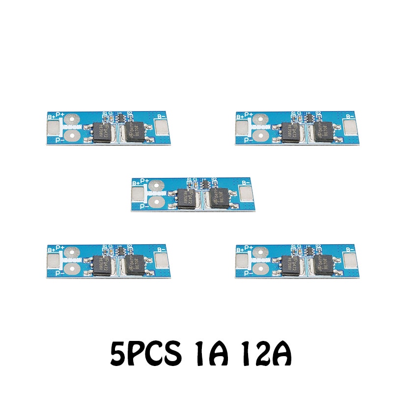 5PCS Lifepo4 battery BMS 1S 3.2V 12A charging board short circuit protection PCM