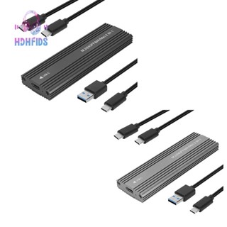 10gbps NVME/SATA กล่องเคส SSD USB 3.1 Type เป็น M.2 NGFF PCIe SSD External Enclosure