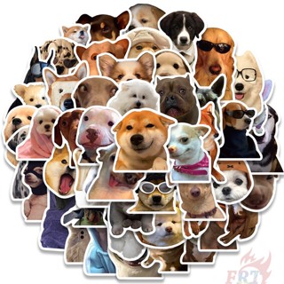 50Pcs/Set ❉ Funny Dogs Emoji Series 01 Stickers ❉ DIY Fashion Waterproof Doodle Decals Stickers