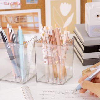 [cxGUYU] Pen Container Solid Acrylic al Desktop Makeup Brush Pencil Holder Container Home Supplies Pen Organizer Pen Pot  PRTA