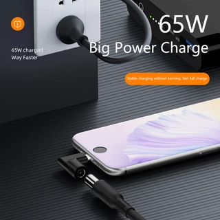 อะแดปเตอร์แปลงไฟ DC เป็น USB C PD 65W 5.5X2.5 7.4X5.0 4.5X3.0 มม. สําหรับแล็ปท็อป Xiaomi Samsung