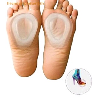 &lt; health &amp; beauty &gt; 1Pair Silicone Transparent Half Foot Cushions Massage Feet Shoe Insole .