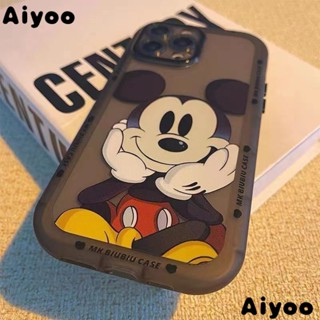 ✅เคสโทรศัพท์มือถือนิ่ม แบบใส รอบด้าน ลายการ์ตูนมิกกี้เมาส์น่ารัก สําหรับ Apple iPhone 11 13 14 12promax 7 8P