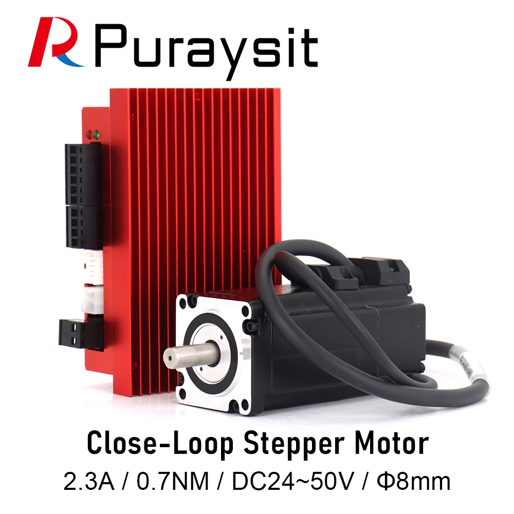 SZ Puraysit Close-Loop Stepper Motor YK242EC67E1 2.3A 0.7NM และ Stepper Driver SSD2505M-C011 DC24~50