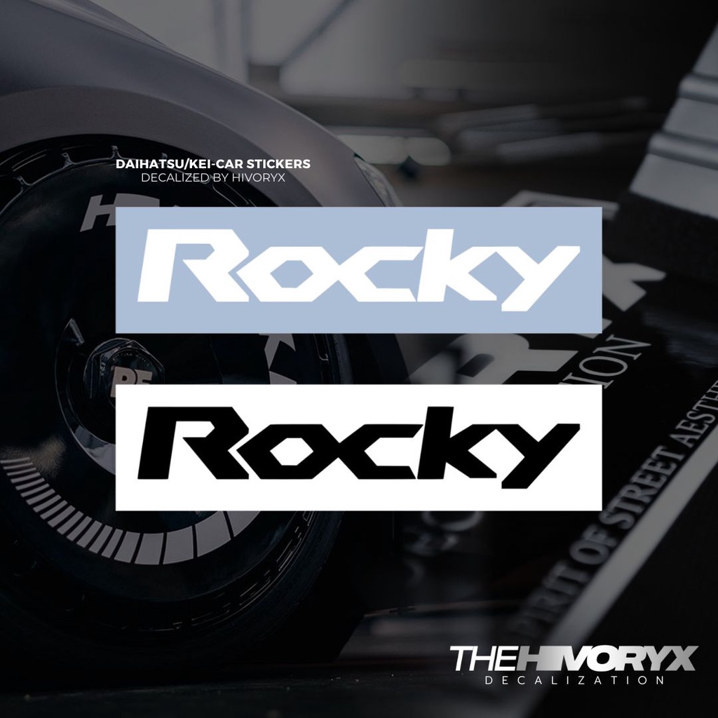 ROCKYDAIHATSU/TOYOTA/KEI CAR/KCAR CAR DECAL AUTOMOTIVE DIE-CUT สติ๊กเกอร์ไวนิล – HIVORYX