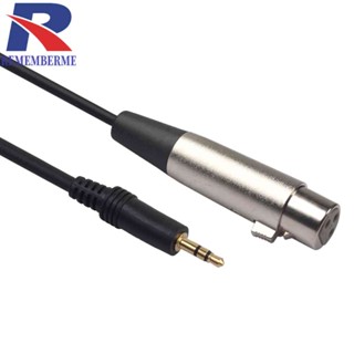 สายเคเบิ้ลแจ็คสเตอริโอ 3 Pin XLR Female to 3.5 มม. 1/8 นิ้ว TRS Male Mic Audio Cable