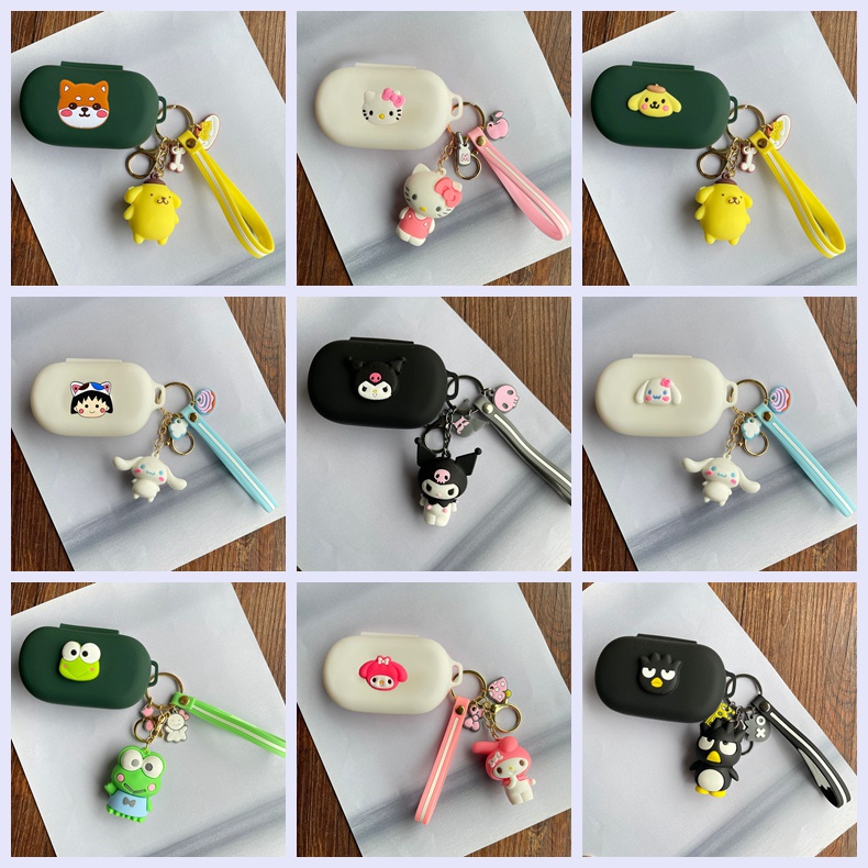 Ins เคสการ์ตูนสําหรับ TOZO Golden X1 สําหรับ TOZO A3 น่ารักพร้อมพวงกุญแจซิลิโคนตลกหูฟังบลูทูธฝาครอบก