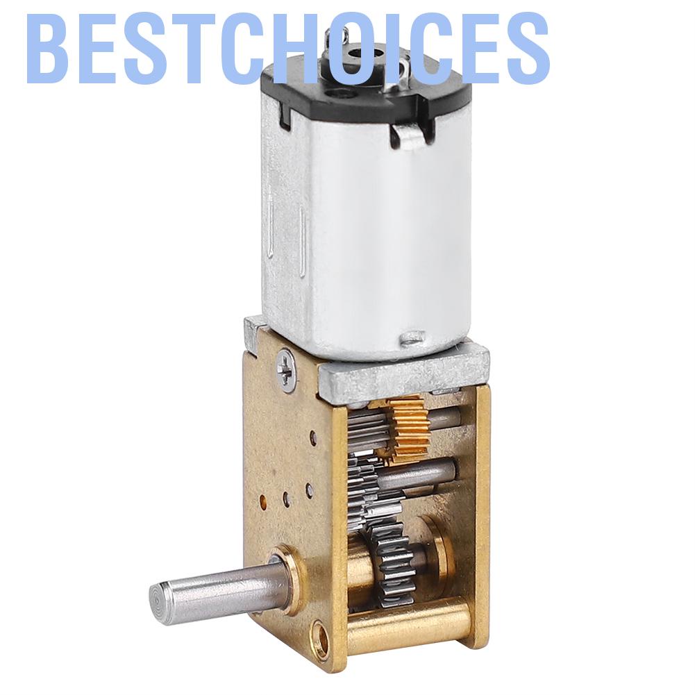 Bestchoices มินิไมโครโลหะเกียร์มอเตอร์ N20 DC12V ลดความเร็ว CW/CCW